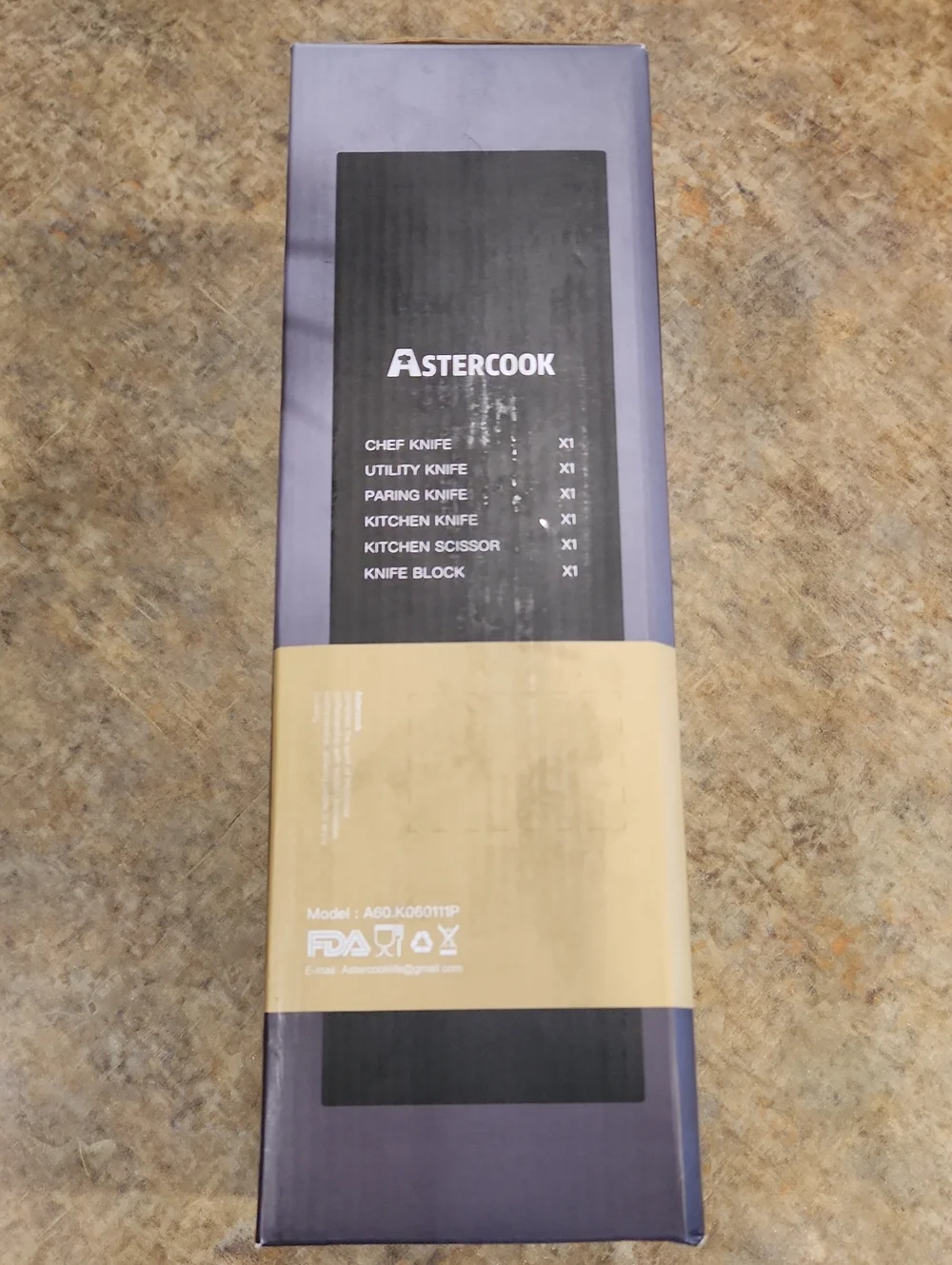 Astercook 6-Piece Knife Block Set